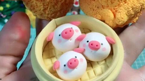 吃瓜的小猪黏土,吃瓜小猪的趣味诞生记