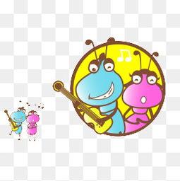 蚂蚁吃瓜创意画图片