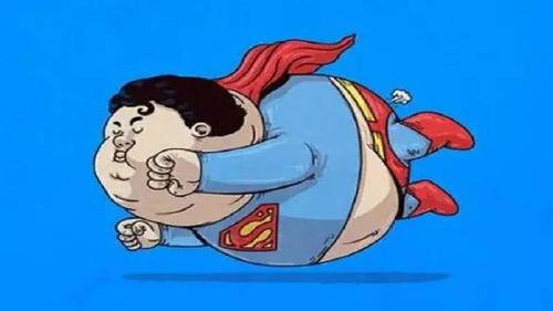 卡通胖子吃瓜图片,趣味横生瞬间捕捉